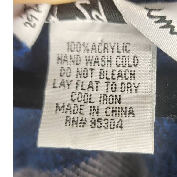 29 Palms Blue Turquoise Gray Black Stripped Poncho OSFM - Picture 5 of 5